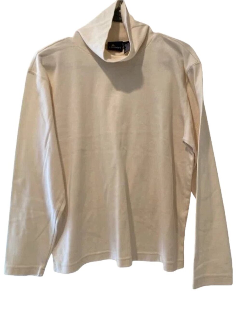 Liz Sport Cream Lightweight Athletic Long Sleeve Minimalist Top